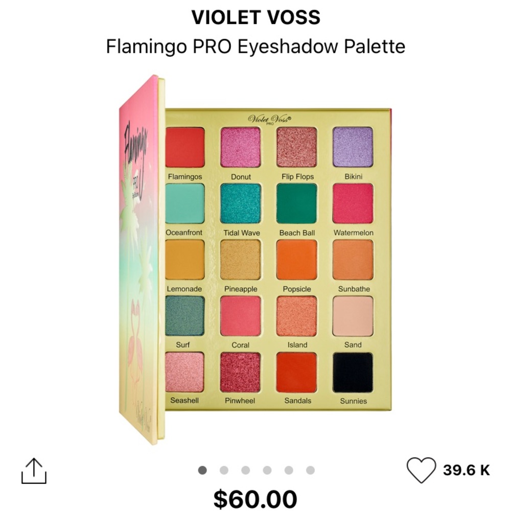 violet Voss flamingo pro eyeshadow palette